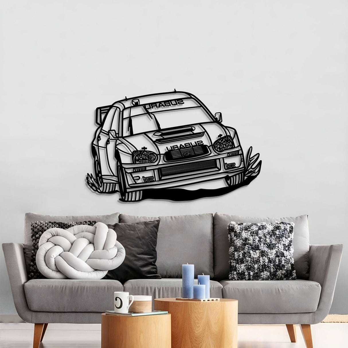 Impreza WRX STI Blobeye WRC Perspective Metal Car Wall Art - MT1190