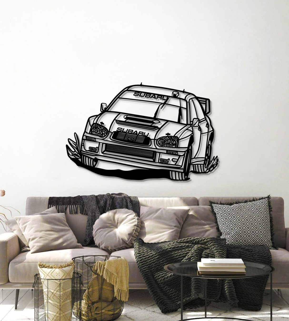 Impreza WRX STI Blobeye WRC Perspective Metal Car Wall Art - MT1190