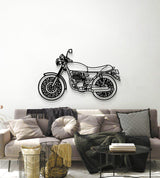 Wolf Classic 150 Metal Motorcycle Wall Art - MT1415