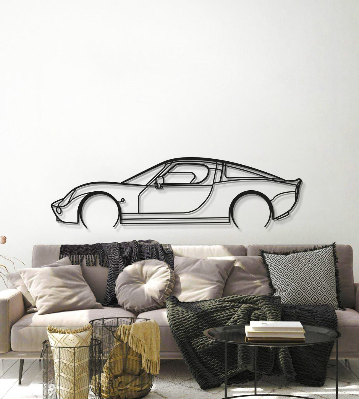 Vertige Detailed Metal Car Wall Art - MT1106