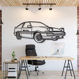 Corolla AE86 Perspective Metal Car Wall Art - MT1124