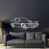 Corolla AE86 Perspective Metal Car Wall Art - MT1124