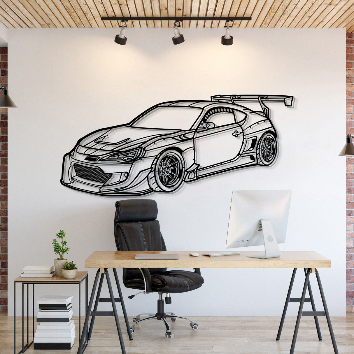 GT-86 Perspective Metal Car Wall Art - MT1292