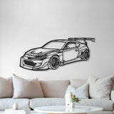 GT-86 Perspective Metal Car Wall Art - MT1292