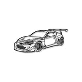 GT-86 Perspective Metal Car Wall Art - MT1292