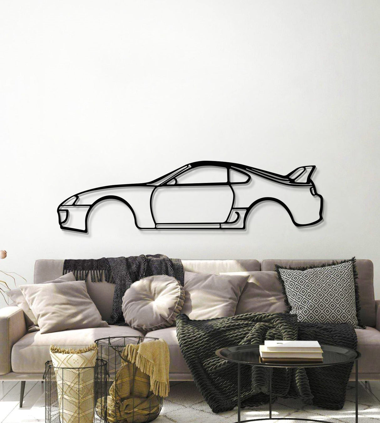 Supra MK4 Metal Car Wall Art - MT1096