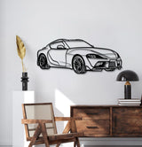 Supra MK5 Perspective Metal Car Wall Art - MT1137