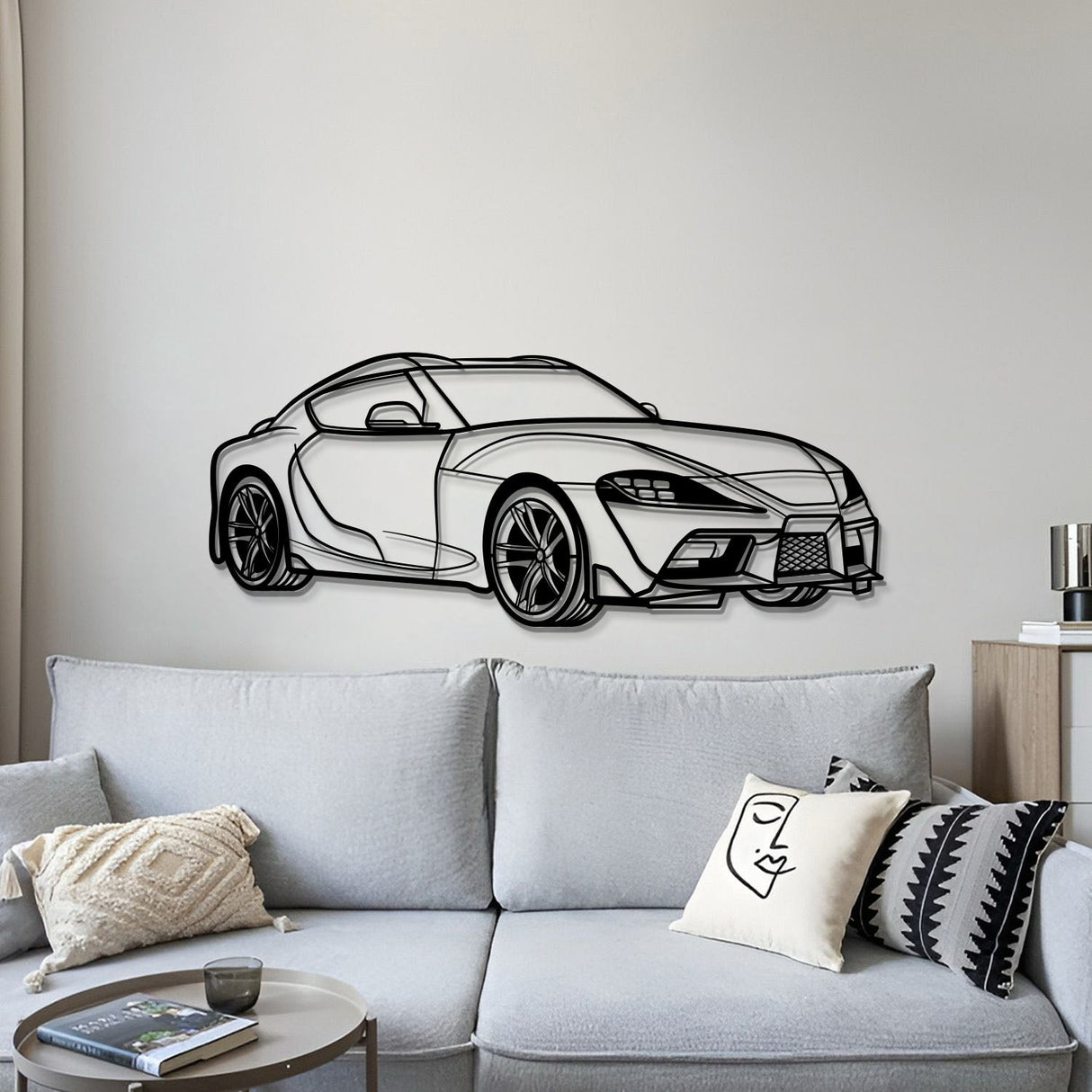 Supra MK5 Perspective Metal Car Wall Art - MT1137