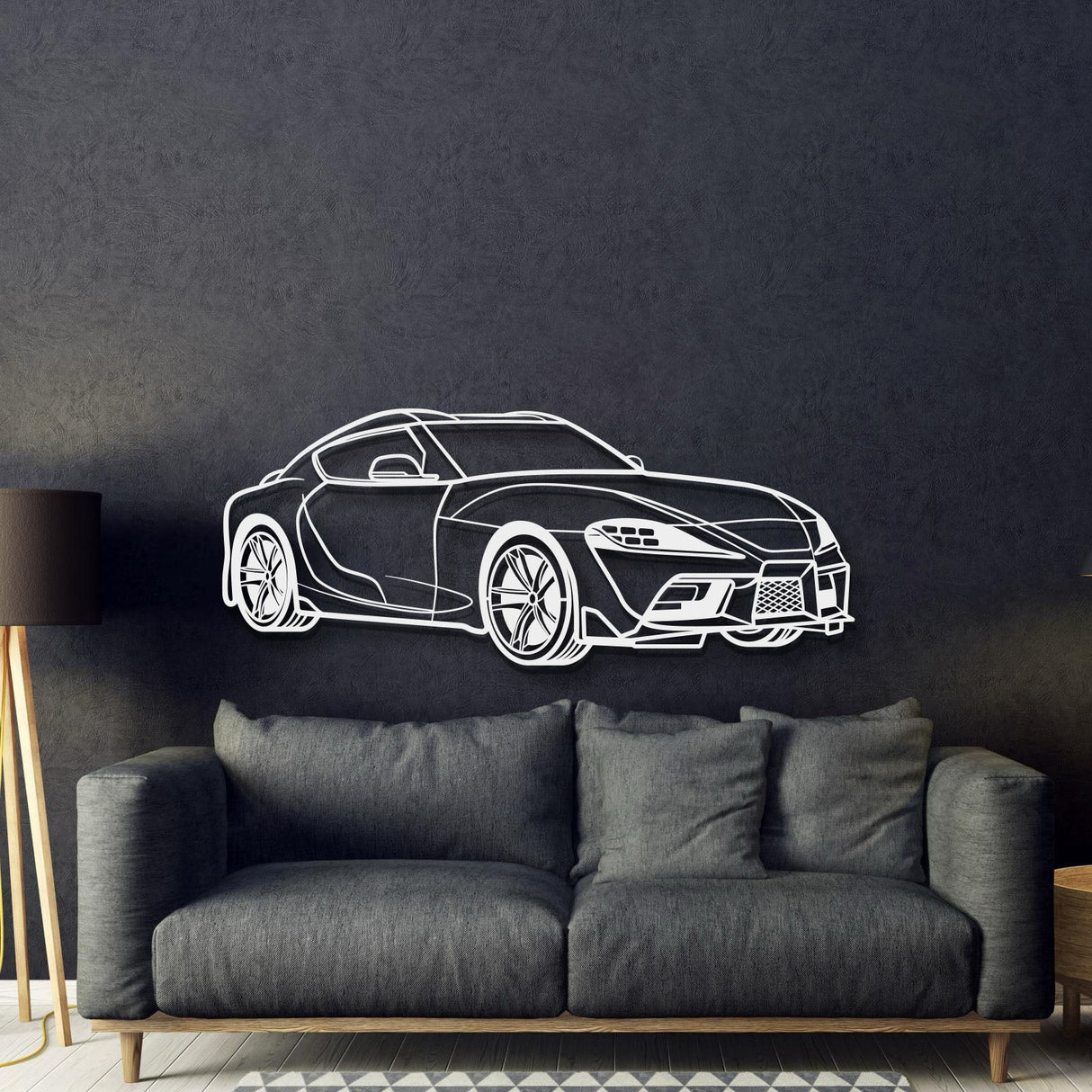 Supra MK5 Perspective Metal Car Wall Art - MT1137