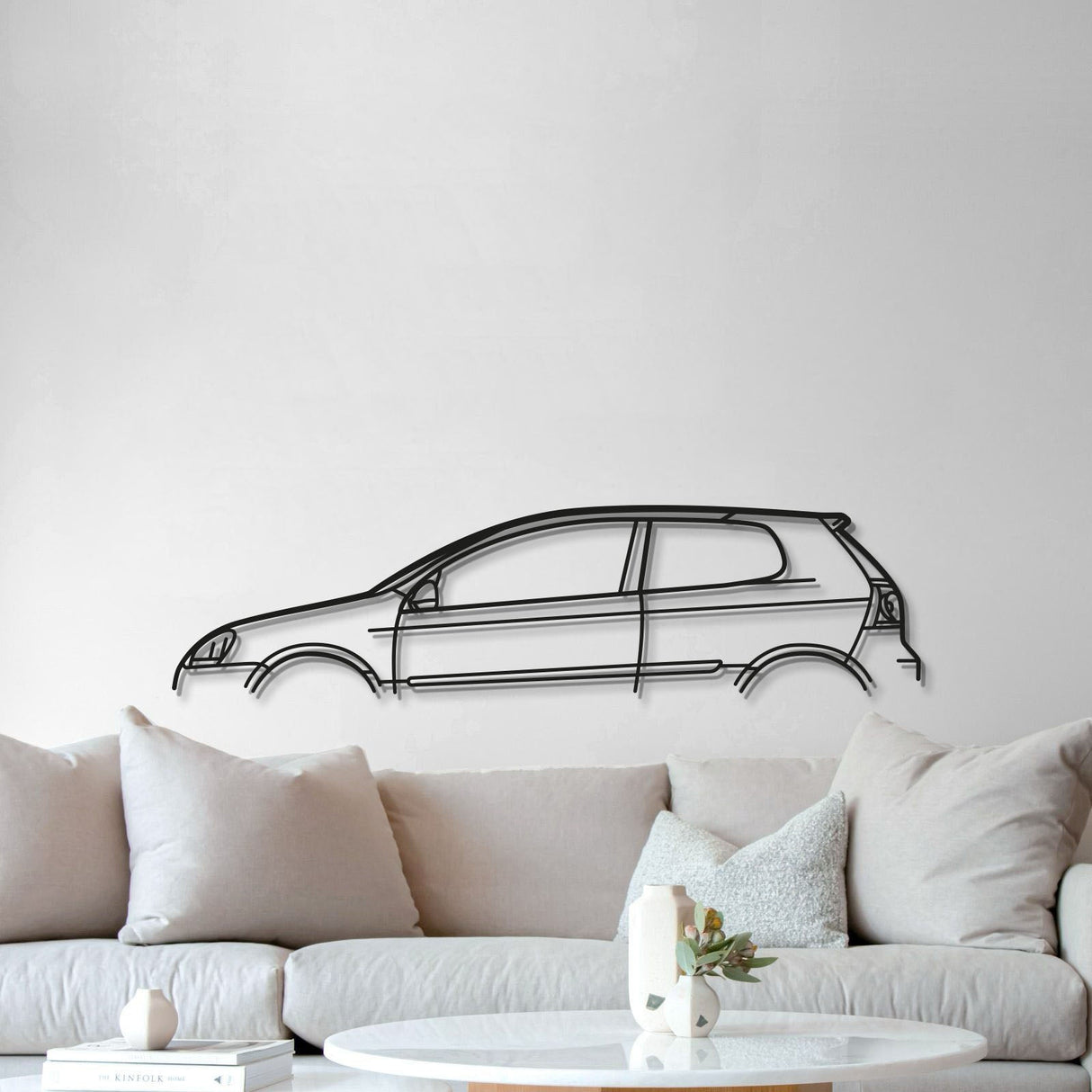 Golf 5 Classic Metal Car Wall Art - MT0986