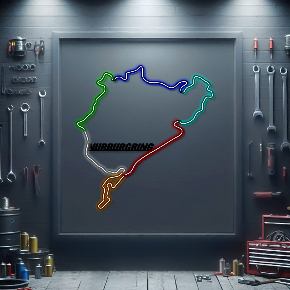 Nurburgring Metal Neon Race Track - MTN0148