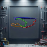 Miami International Autodrome Metal Neon Race Track - MTN0140