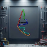 Yas Marina Metal Neon Race Track - MTN0157