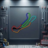 Barber Motosports Park Metal Neon Race Track - MTN0119