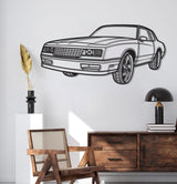 1986 Monte Carlo SS Perspective Metal Car Wall Art - MT1296