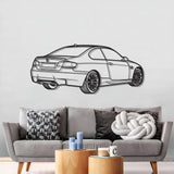 E92 Back Perspective Metal Car Wall Art - MT1300