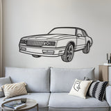 1986 Monte Carlo SS Perspective Metal Car Wall Art - MT1296