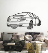 F10 M5 Back Perspective Metal Car Wall Art - MT1301