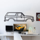 1987 Bronco 4th Gen Metal Car Wall Art - MT0210