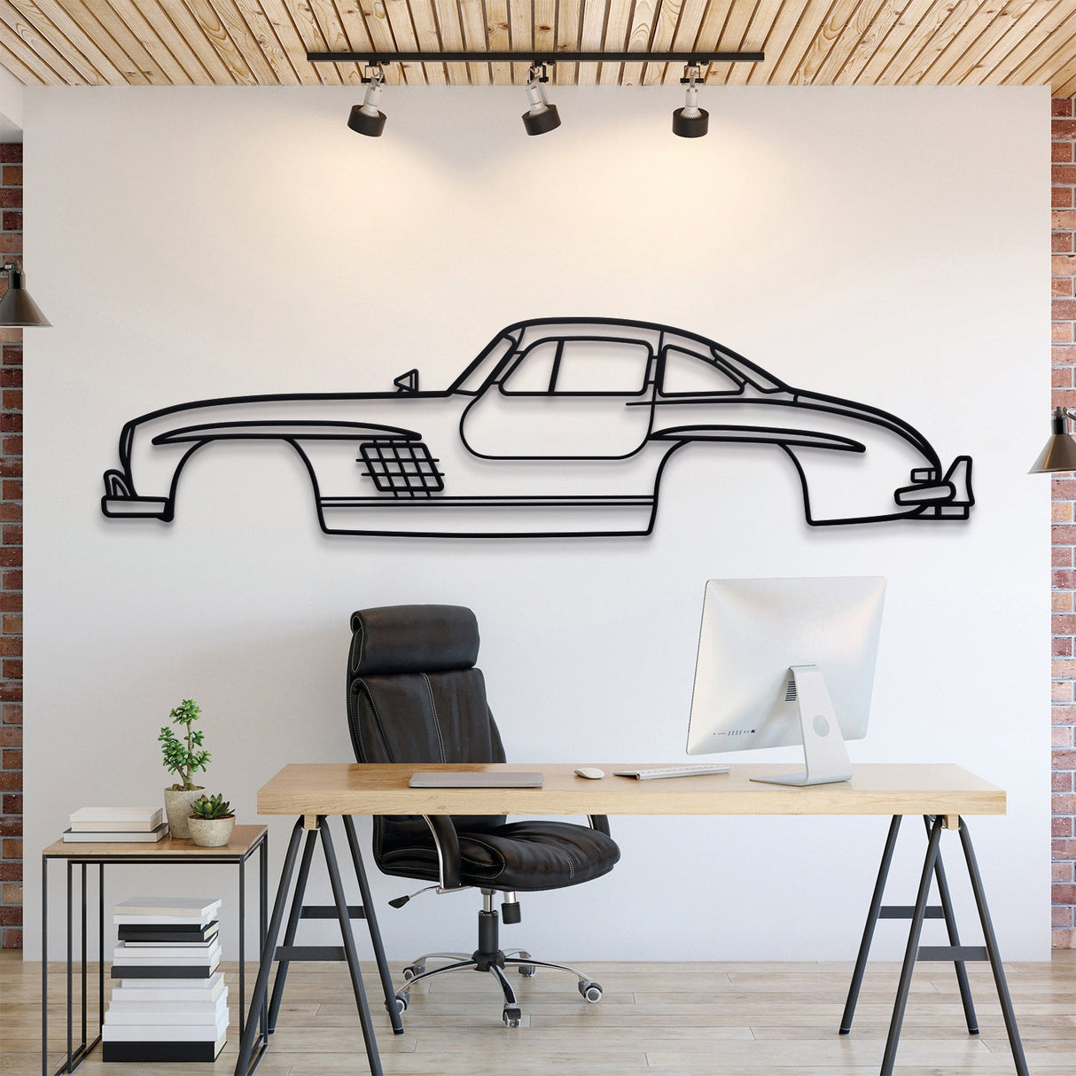 1954 300 SL Coupe Metal Car Wall Art - MT0030