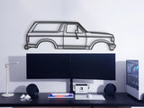 1987 Bronco 4th Gen Metal Car Wall Art - MT0210