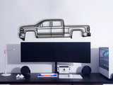 2015  Silverado 2500HD Metal Car Wall Art - MT0516